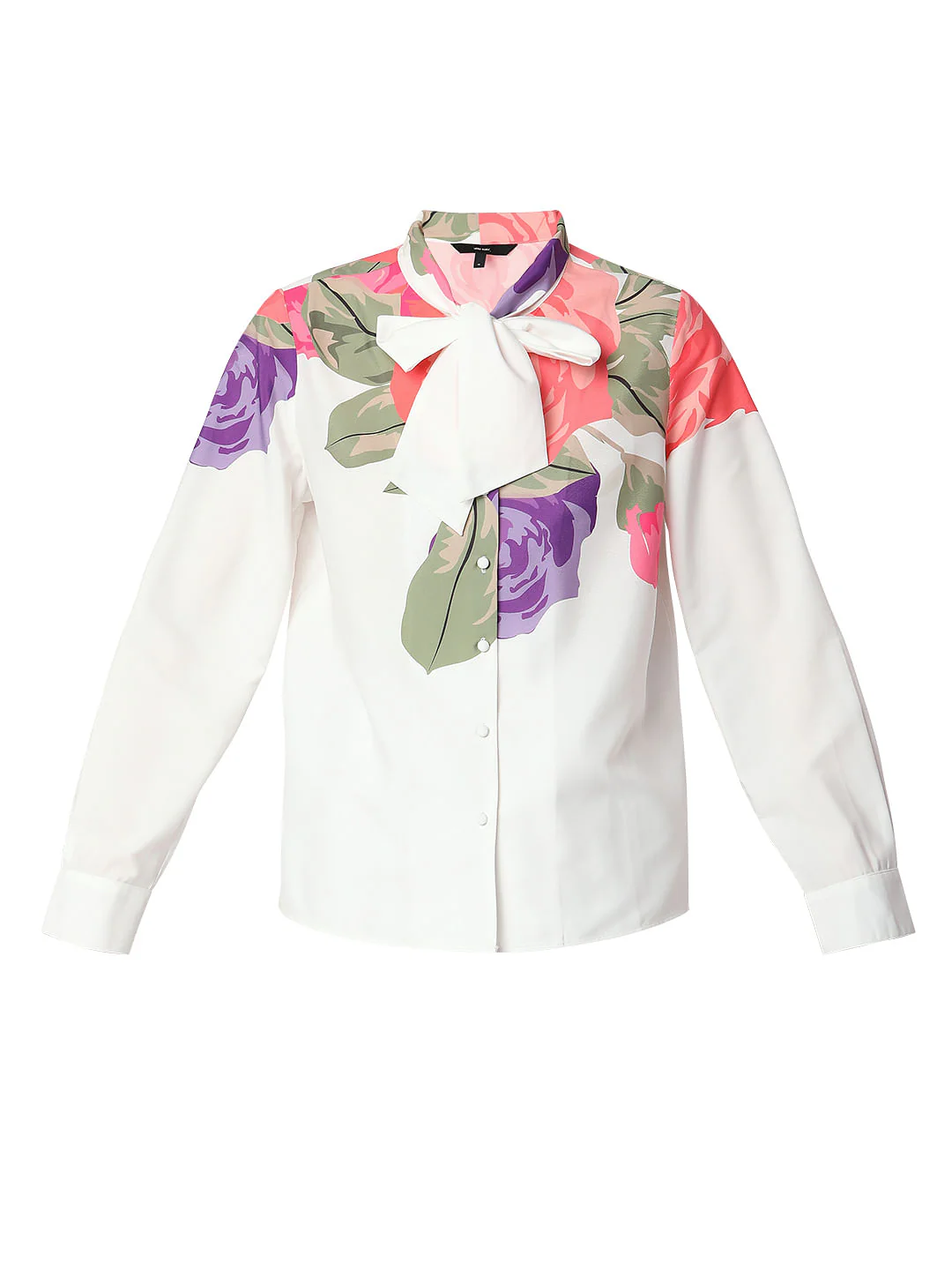 White Floral Co-Ord Shirt - Image 7