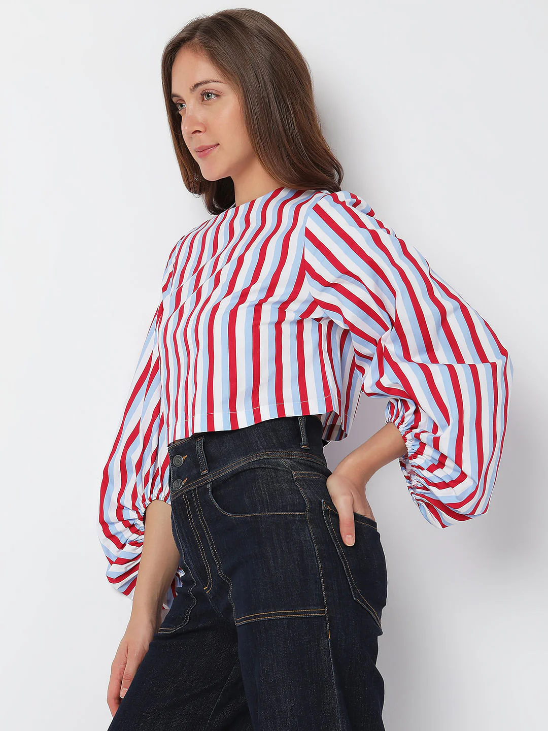 Blue Striped Top - Image 3