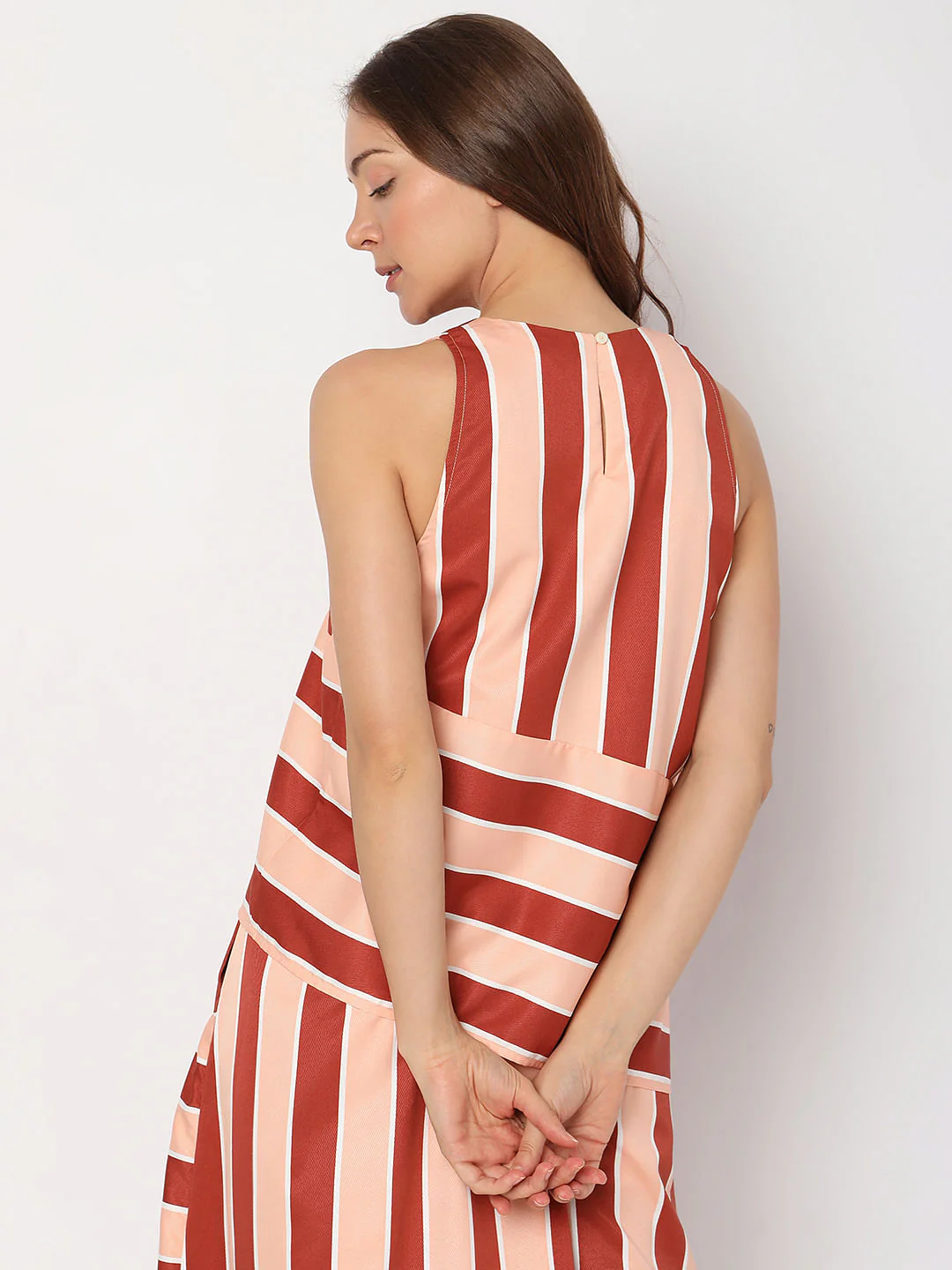 Peach Striped Co-Ord Top - Image 4