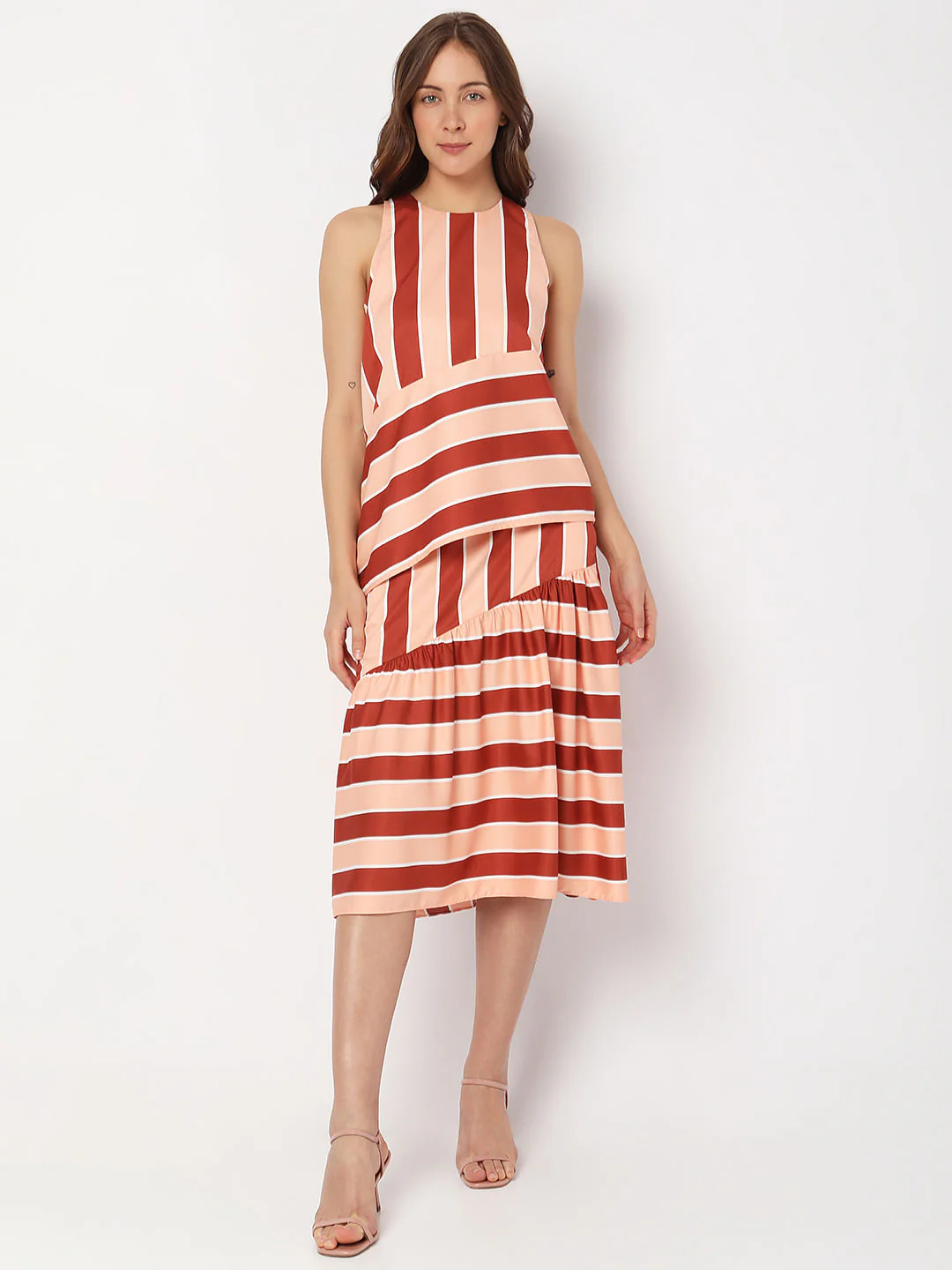 Peach Striped Co-Ord Top - Image 5