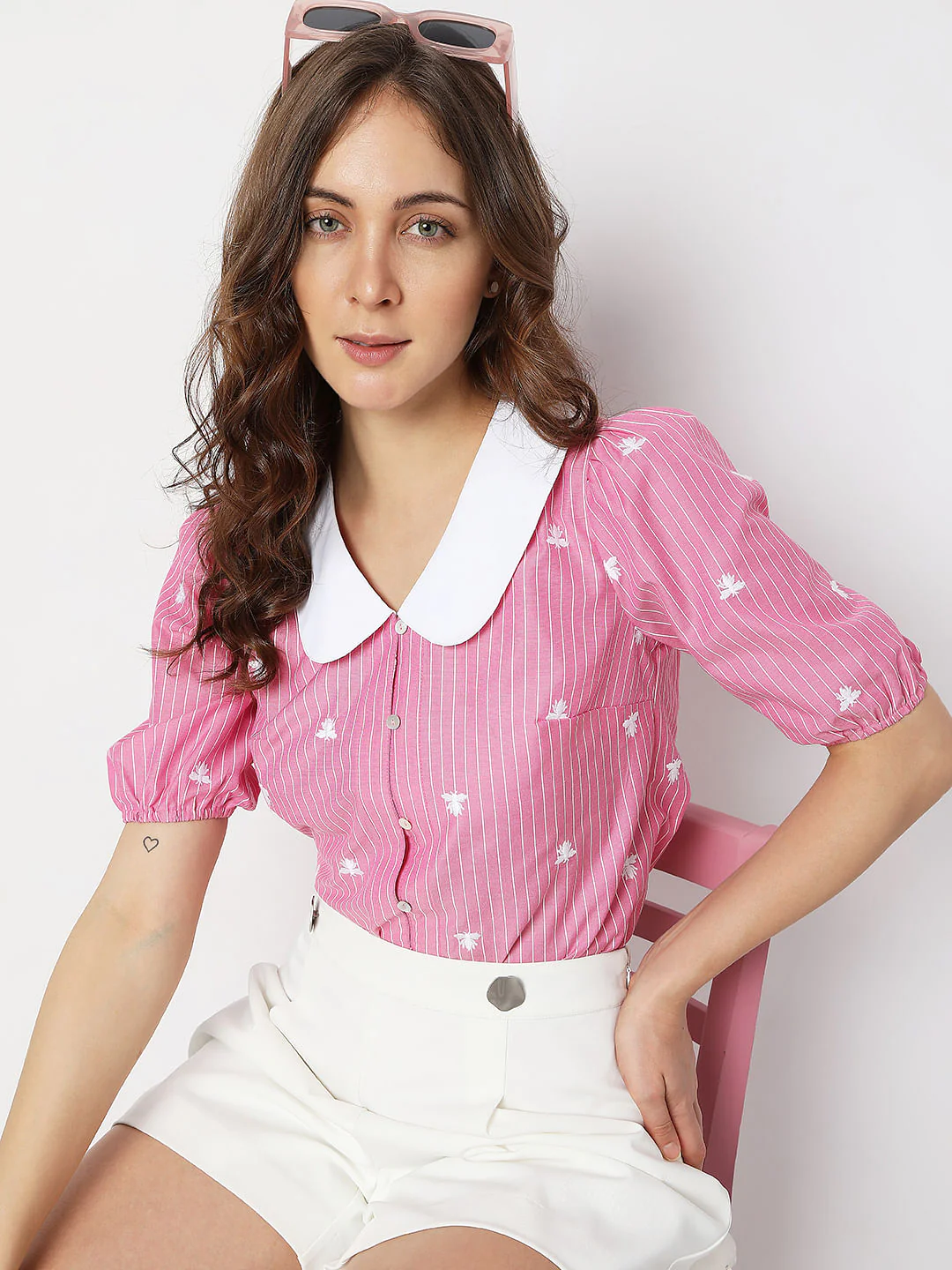 Pink Striped Shirt