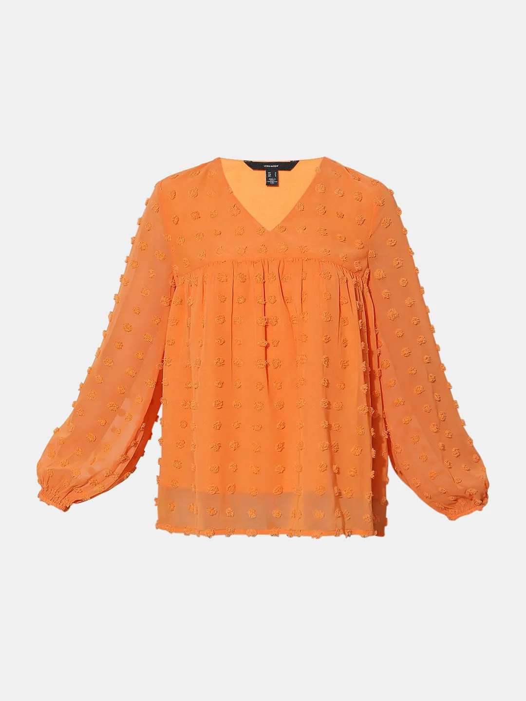 Orange Textured Top - Image 7