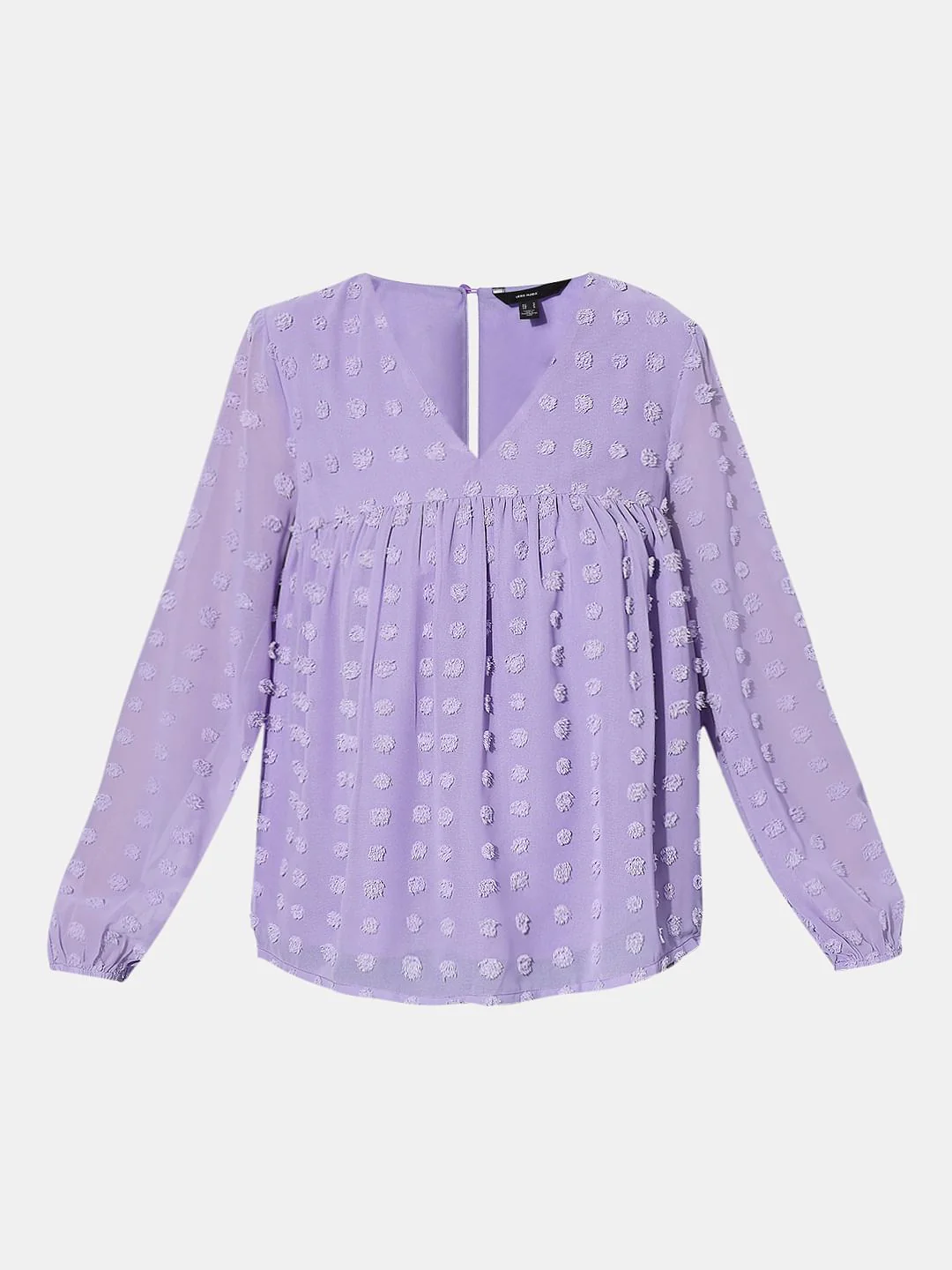 Purple Flared Full Sleeves Top - Image 7