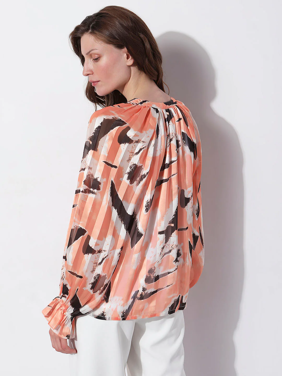 Peach Printed Top - Image 4