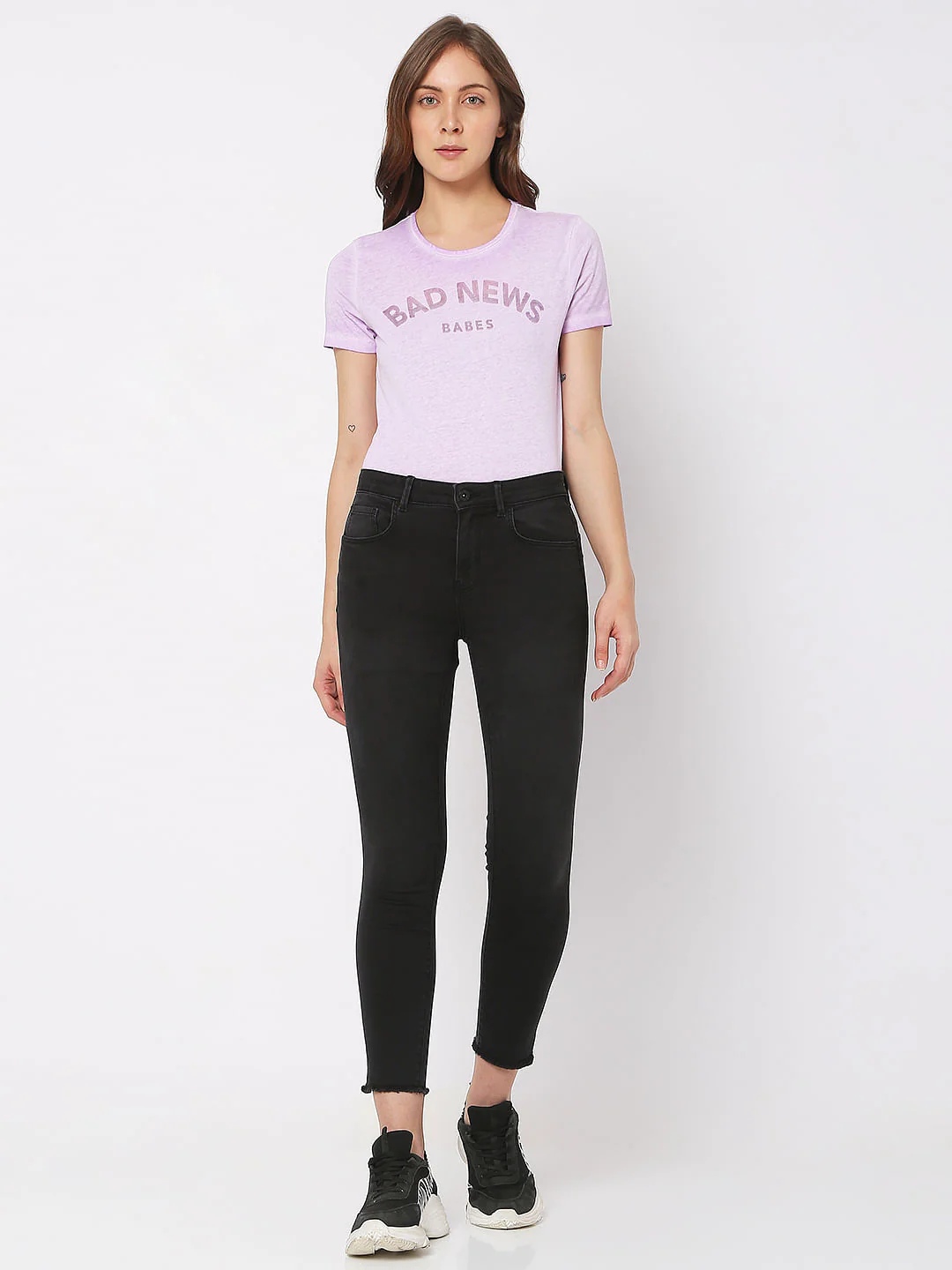 Black Mid Rise Pushup Wendy Skinny Jeans - Image 5
