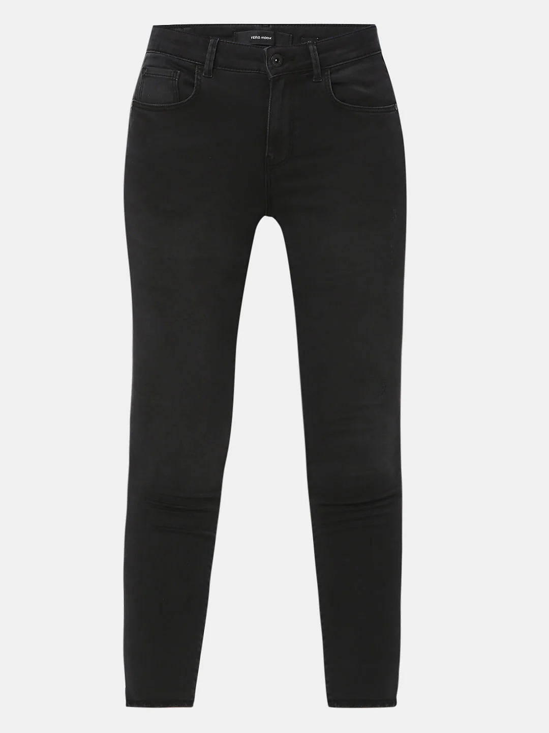 Black Mid Rise Pushup Wendy Skinny Jeans - Image 6