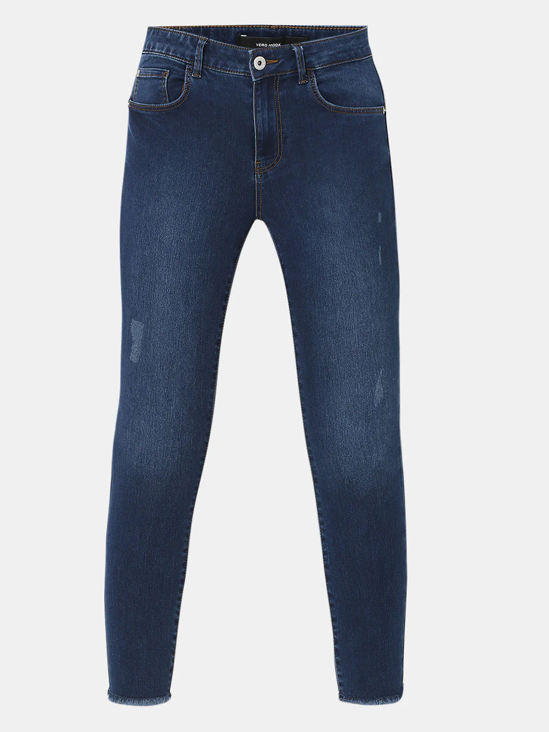 Blue Mid Rise Pushup Wendy Skinny Jeans - Image 6