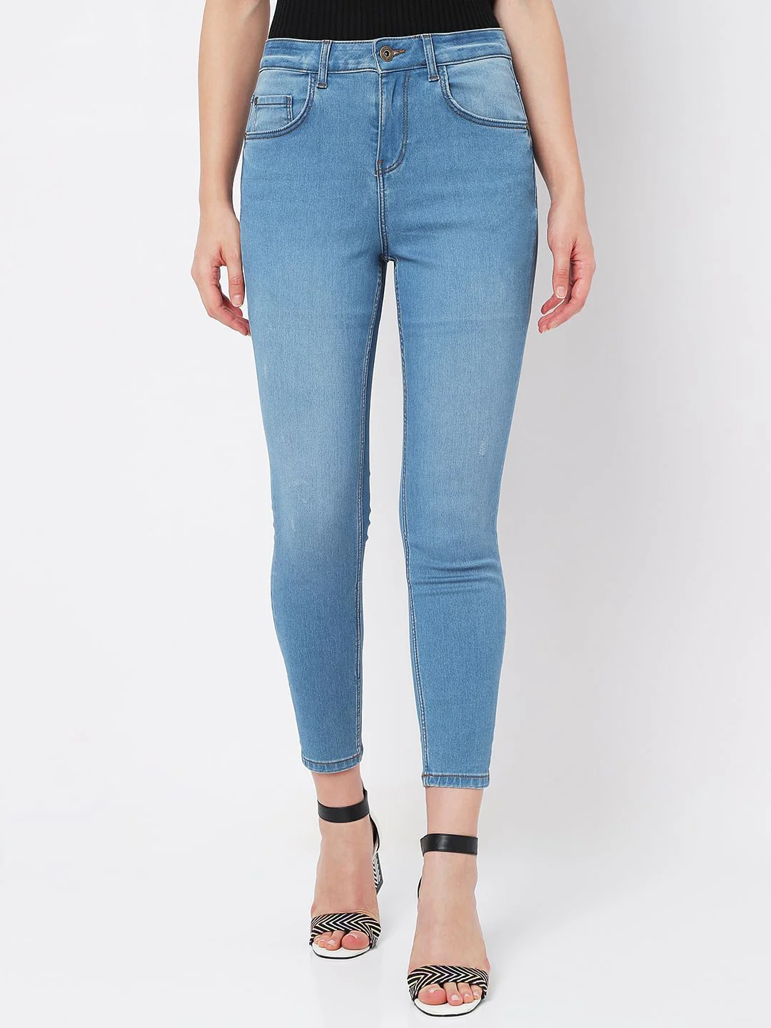 Light Blue High Rise Wendy Skinny Jeans