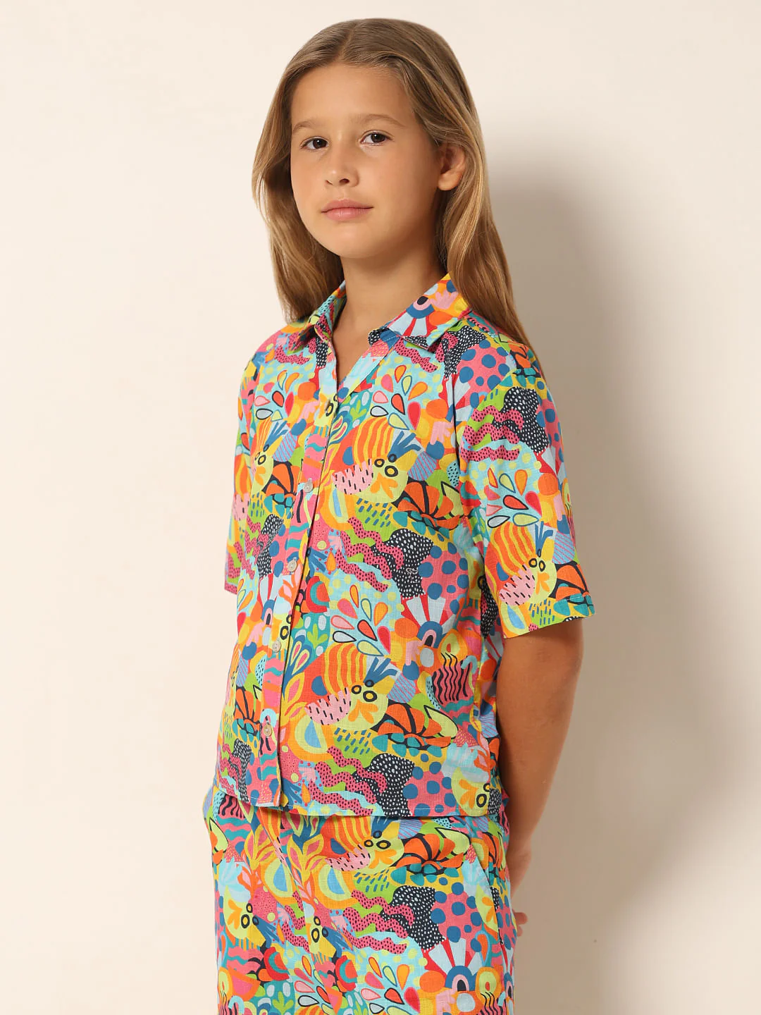 Multi-Colour Printed Co-Ord Set Shirt - Image 2