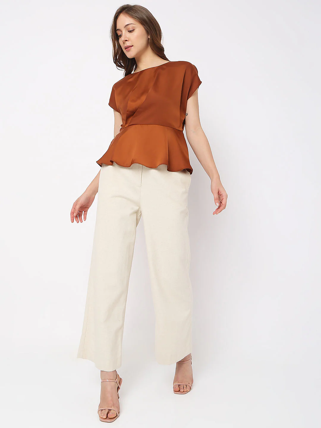 Brown Fit & Flare Top - Image 5