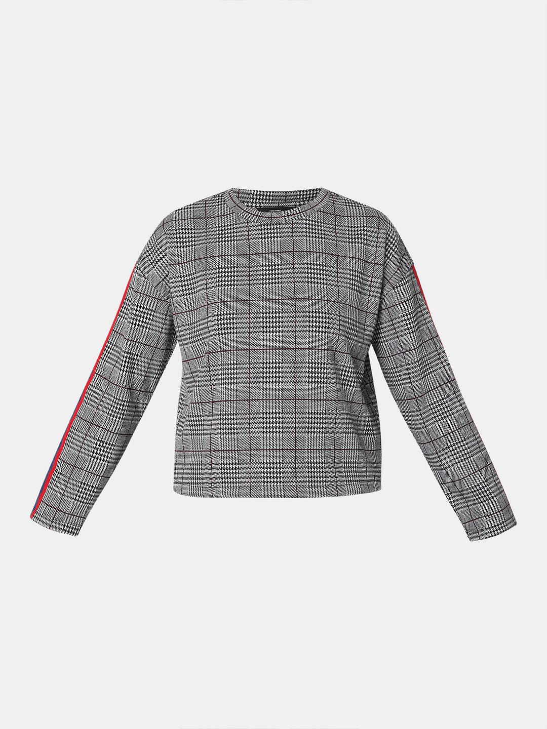 Grey Check Co-Ord Sweatshirt - Image 7