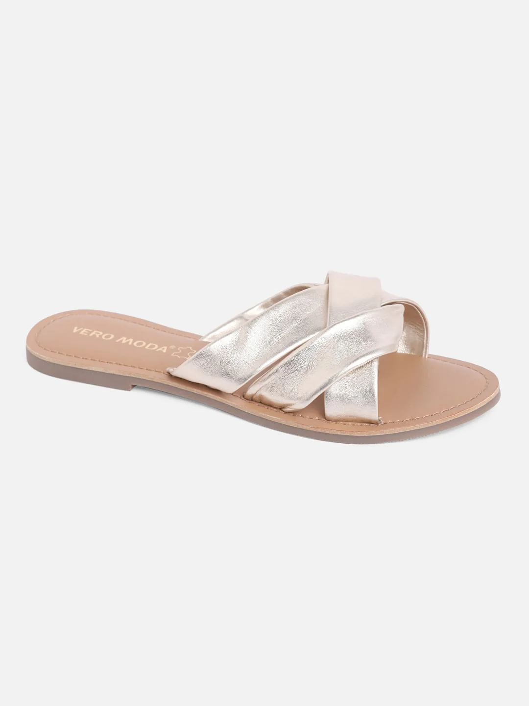 Dull Gold Sandals - Image 2