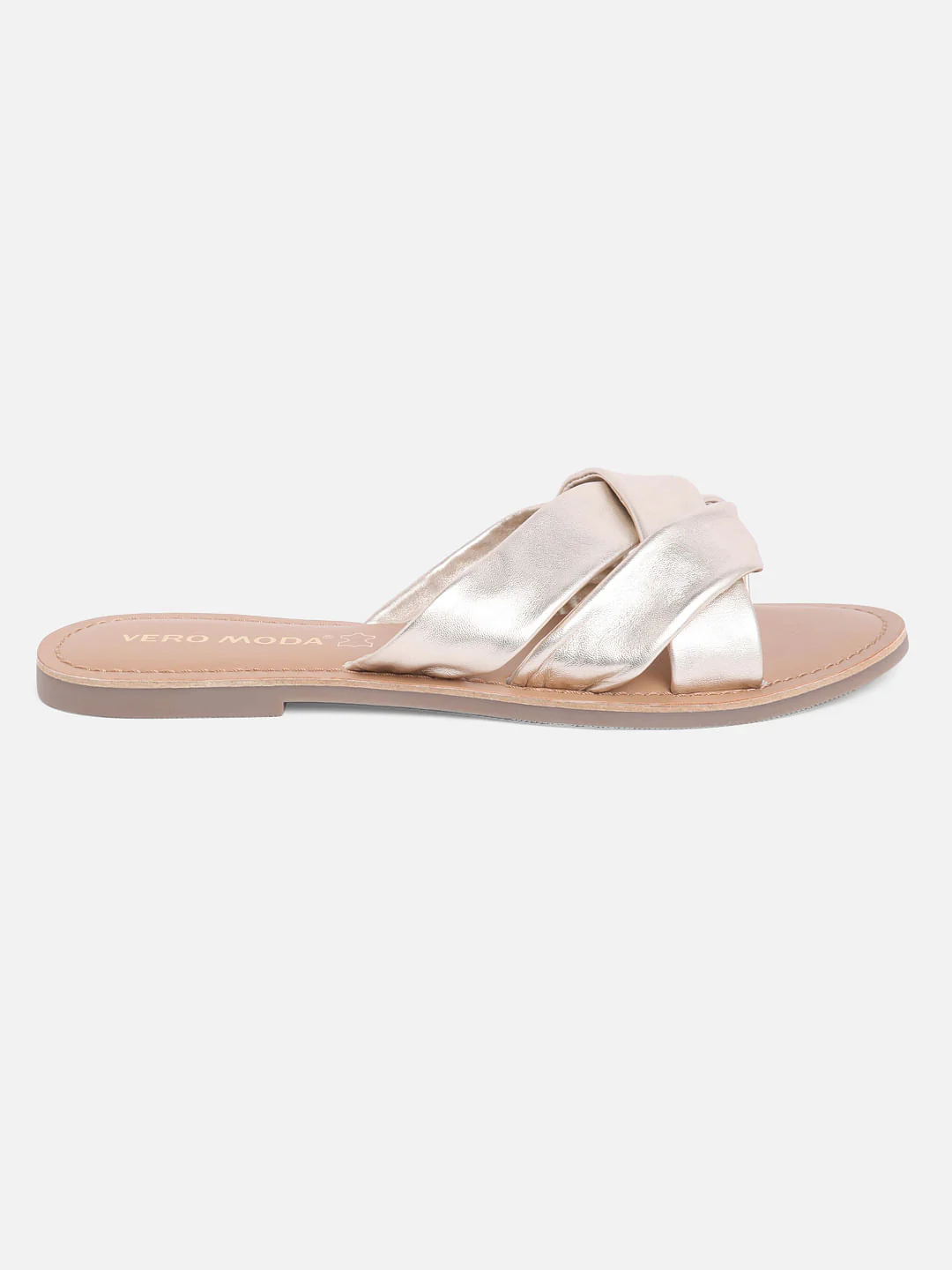 Dull Gold Sandals - Image 4