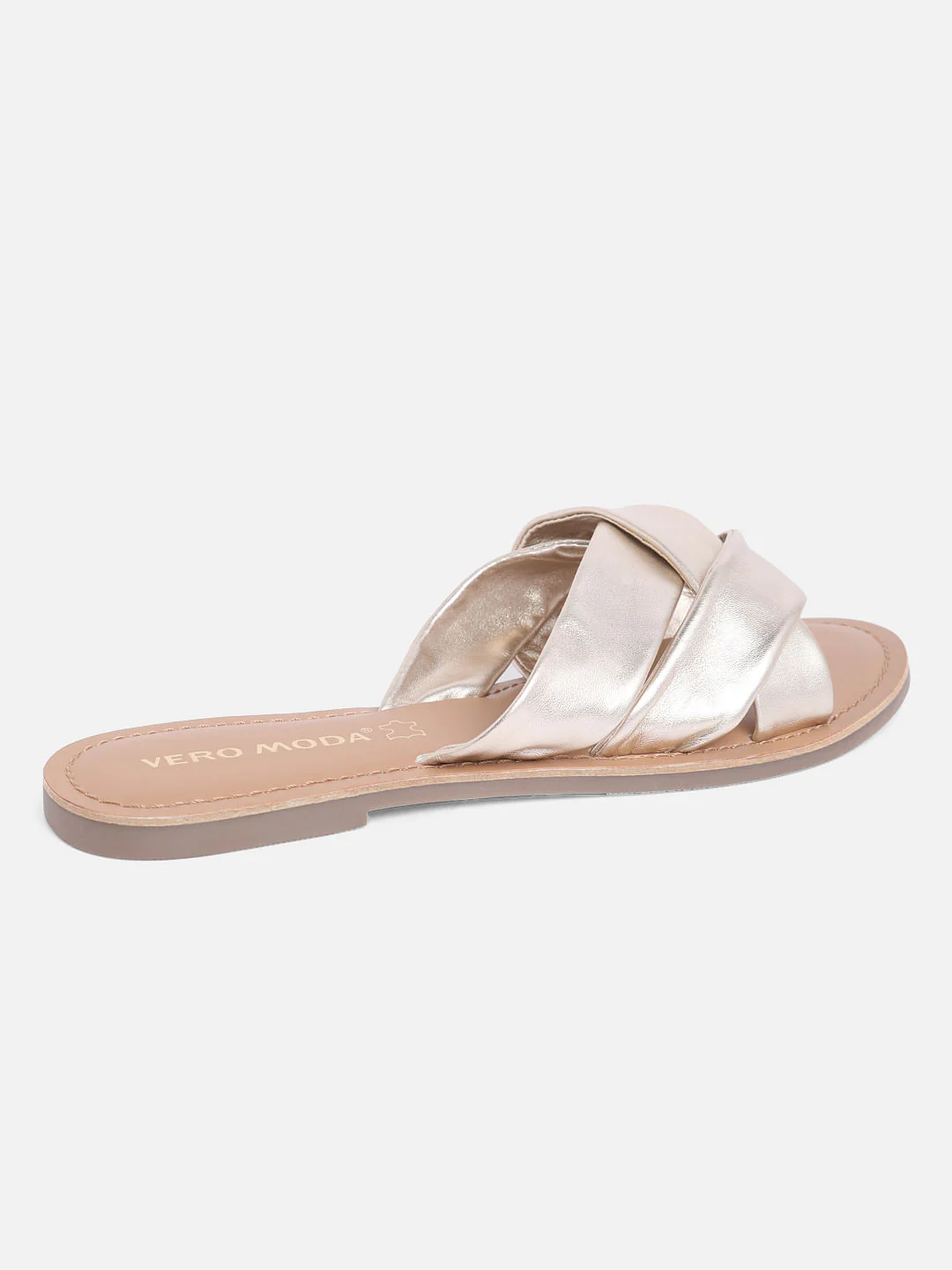 Dull Gold Sandals - Image 7