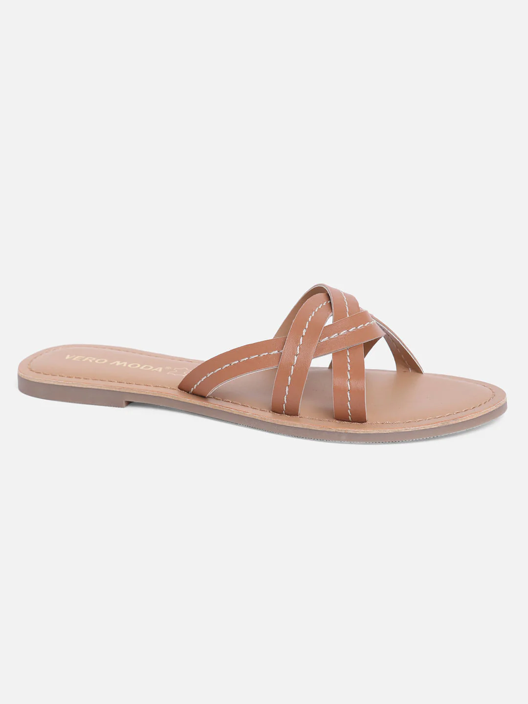 Brown Crossover Sandals - Image 2