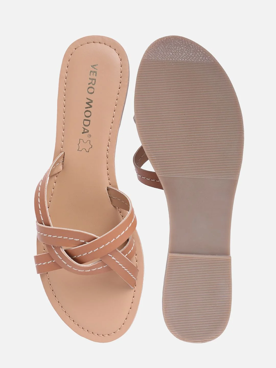 Brown Crossover Sandals - Image 5