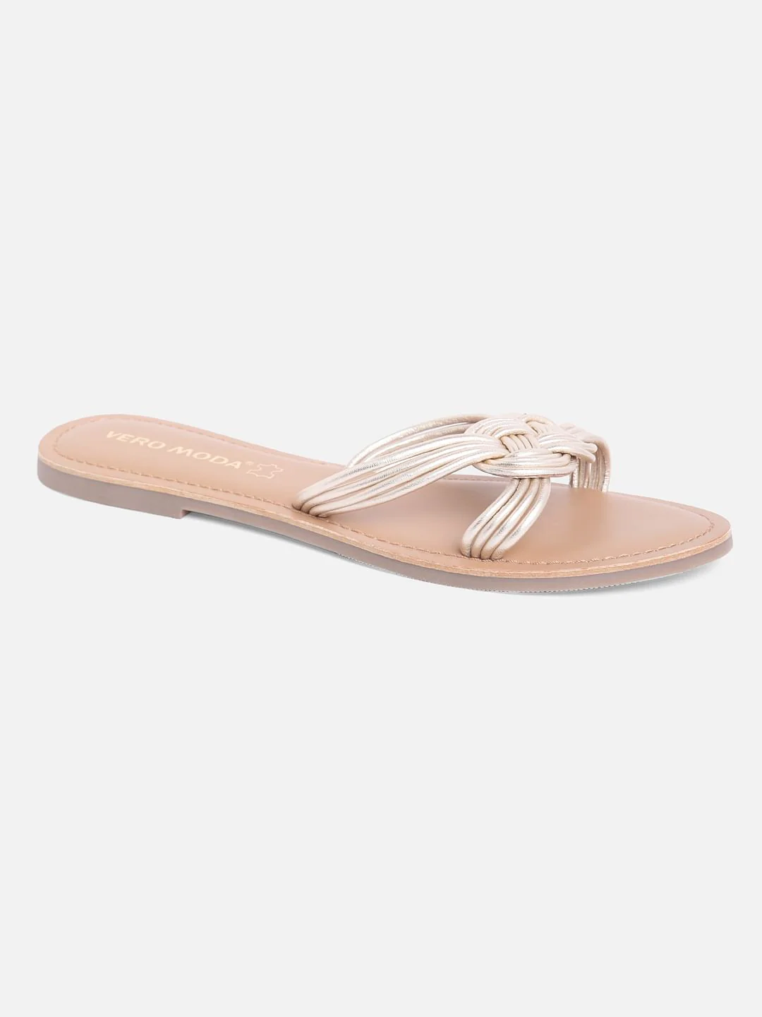 Dull Gold Sandals - Image 2