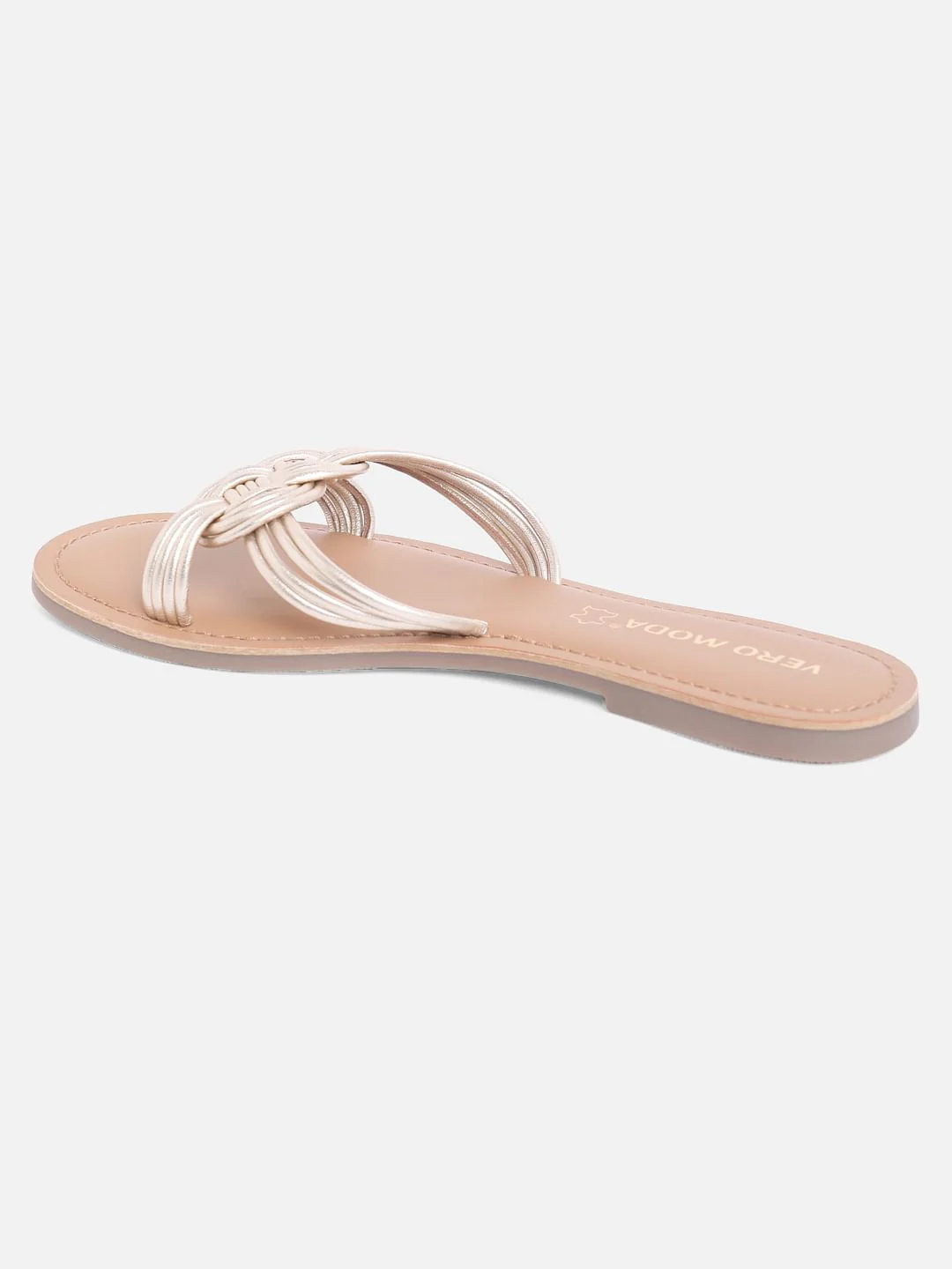 Dull Gold Sandals - Image 3