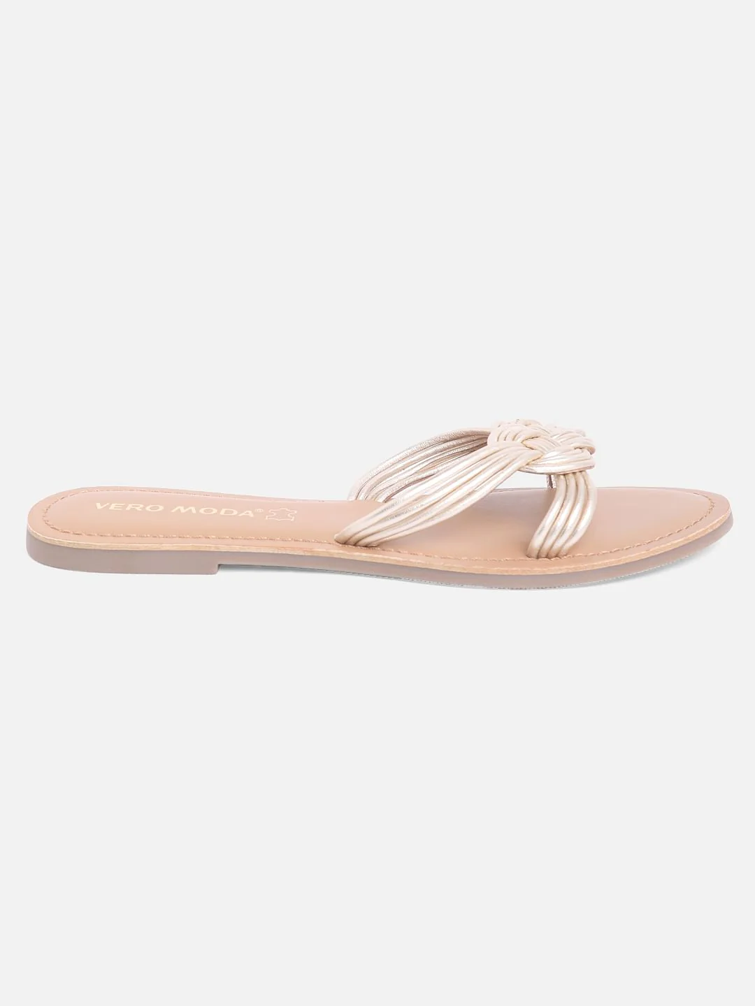 Dull Gold Sandals - Image 4