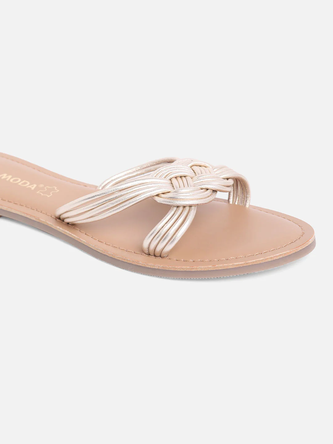 Dull Gold Sandals - Image 6