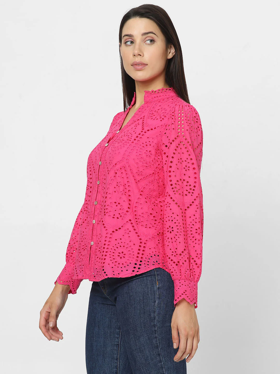 Pink Lace Cotton Top - Image 3