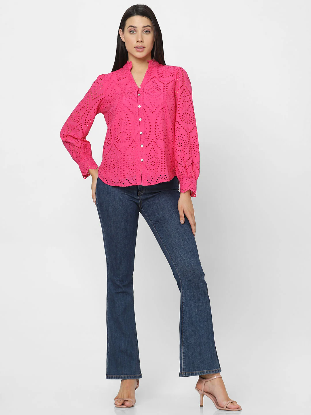Pink Lace Cotton Top - Image 6