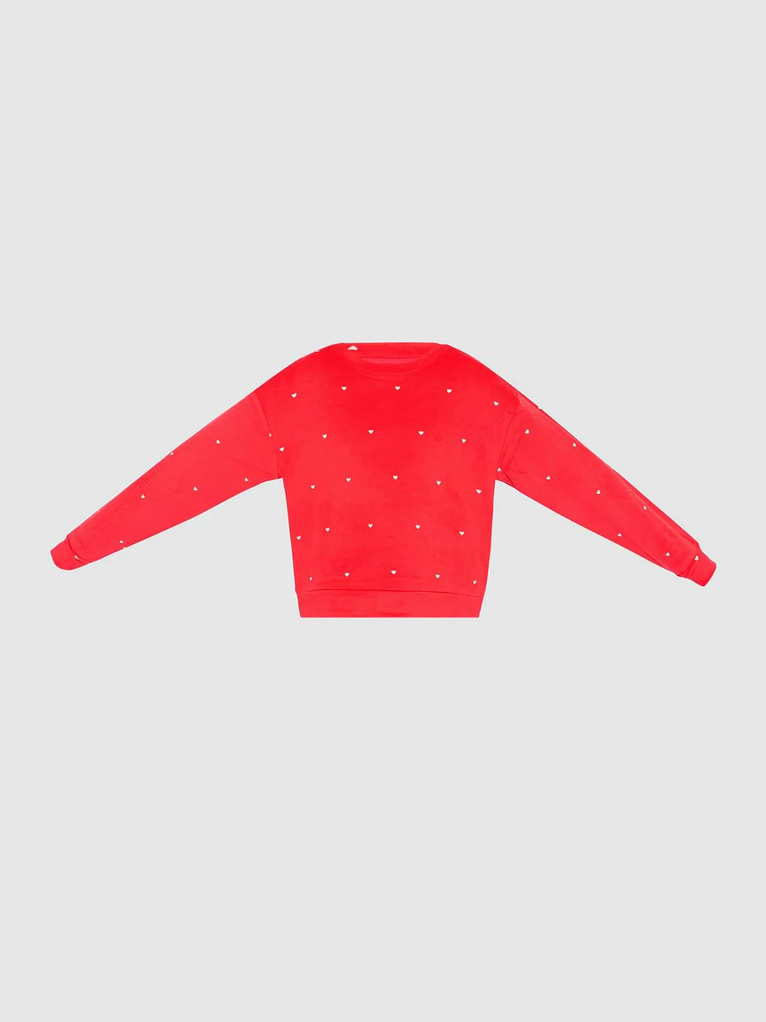 Girls Red Velvet Co-Ord Set Top - Image 6
