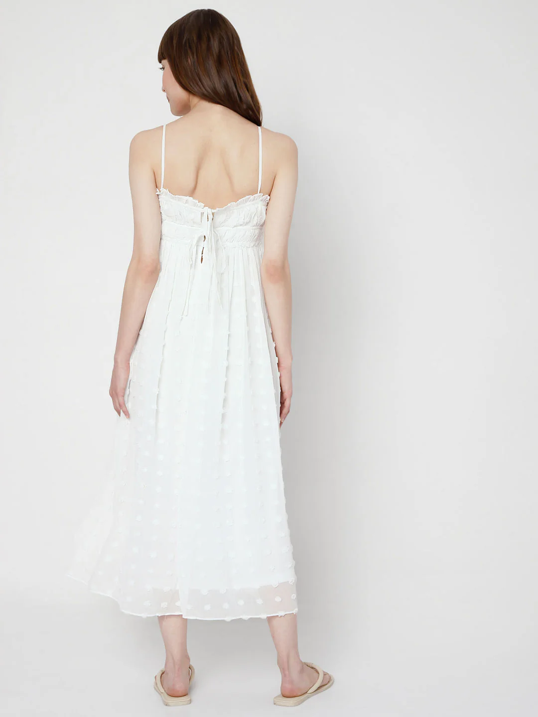 White Midi Dress - Image 4