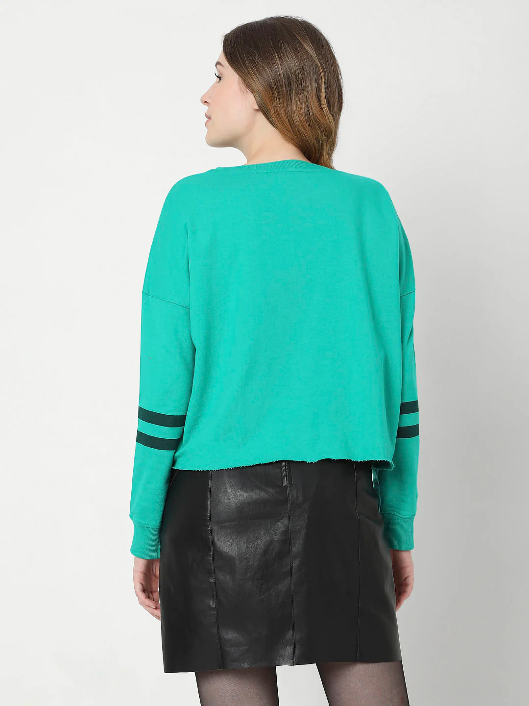 Green Graphic Print Sweatshirt - Image 4