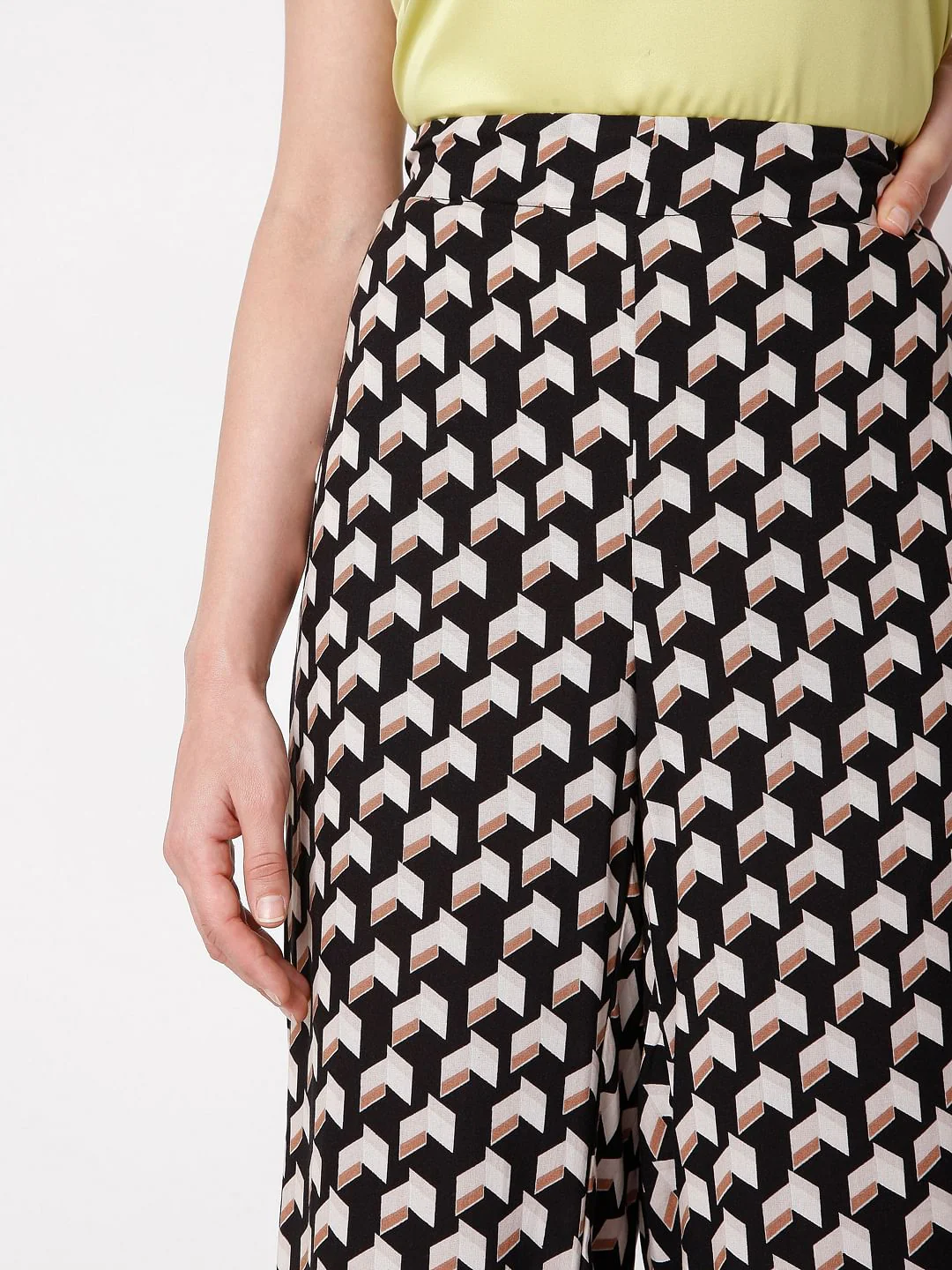 Black Printed Co-Ord Set Culottes - Image 5