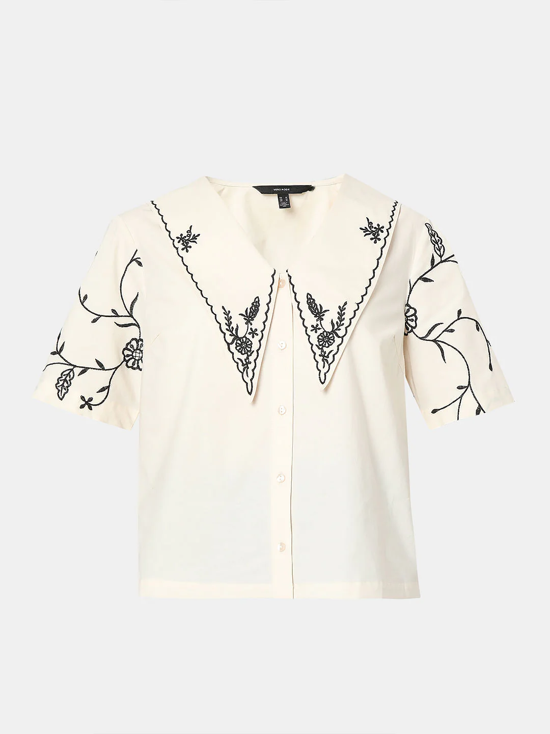 Ecru Embroidered Top - Image 7