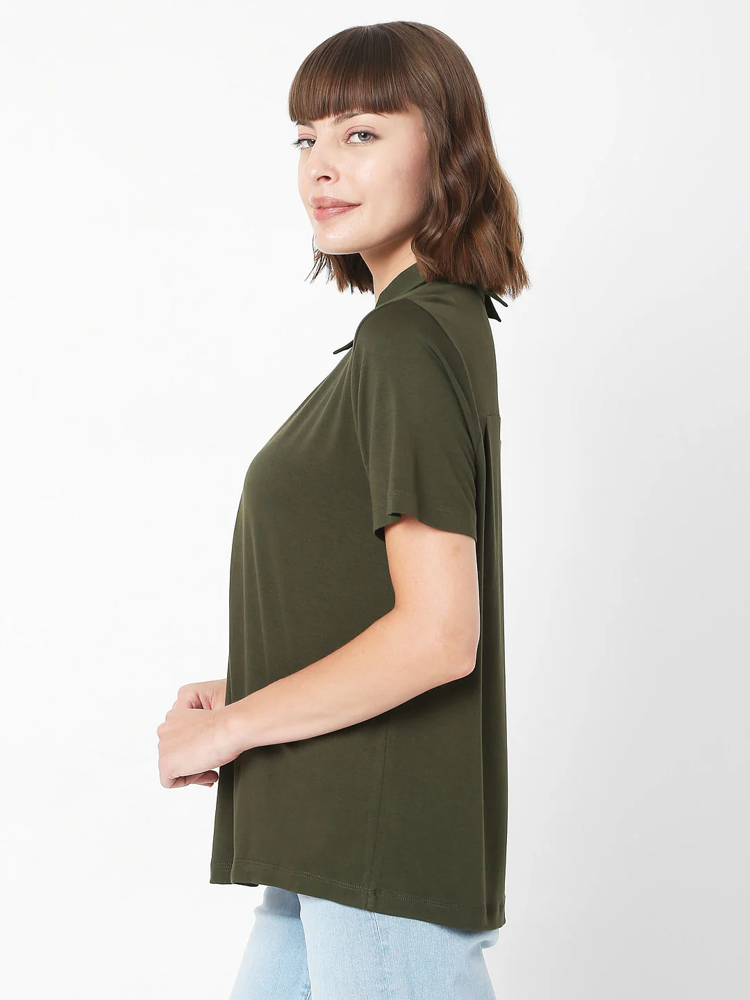 Green Collared Top - Image 3