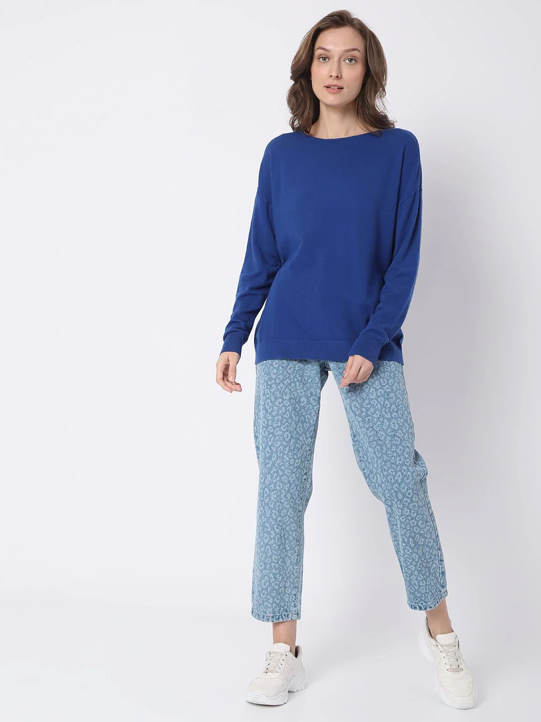 Blue Boat Neck Sweater - Image 5