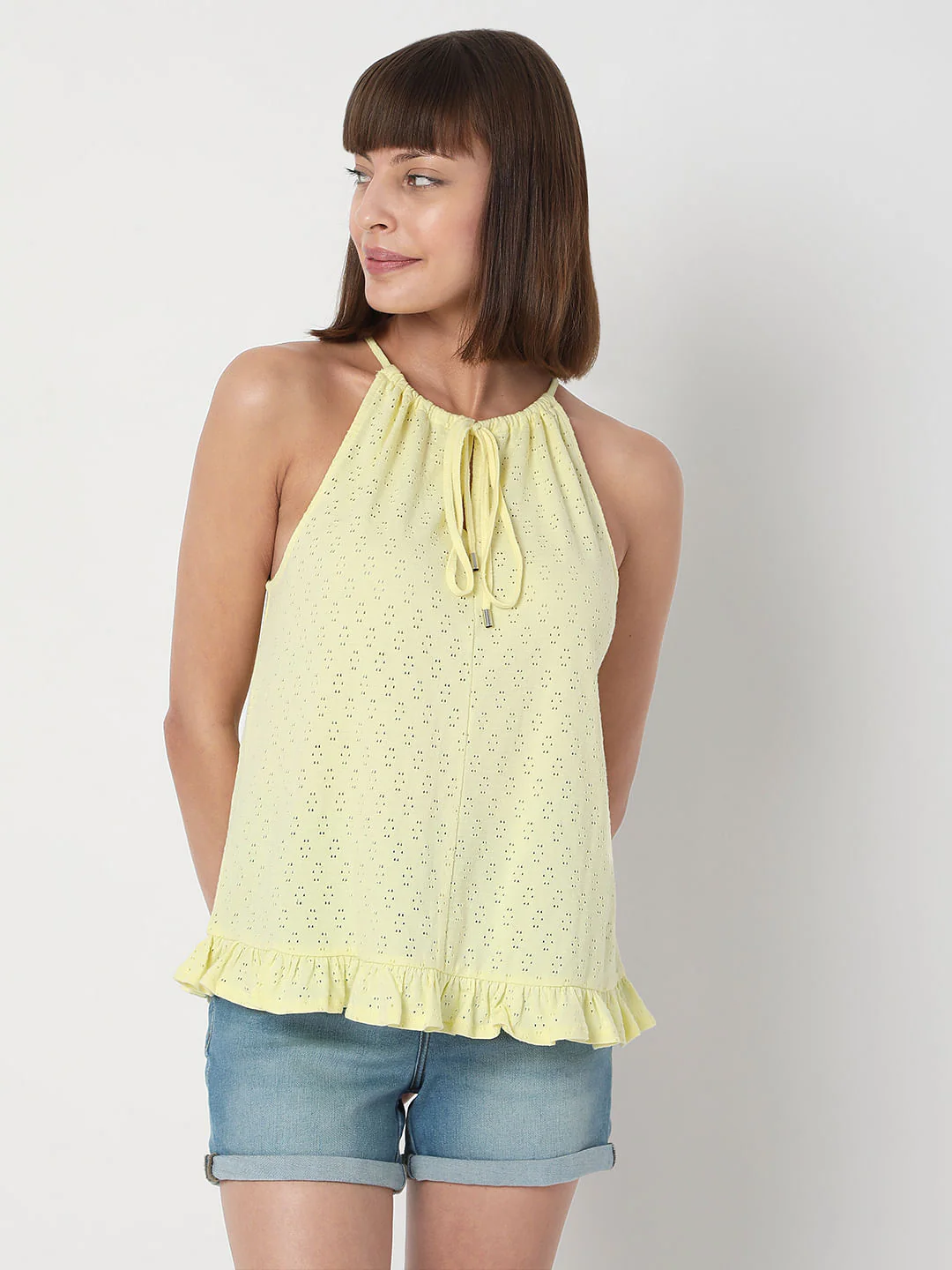 Yellow Halter Neck Top - Image 2
