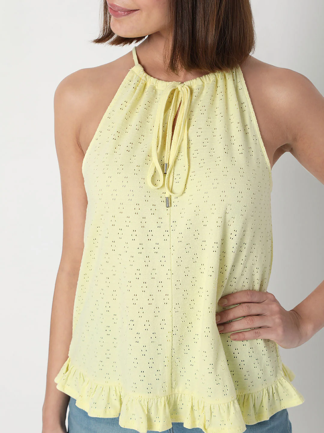 Yellow Halter Neck Top - Image 6