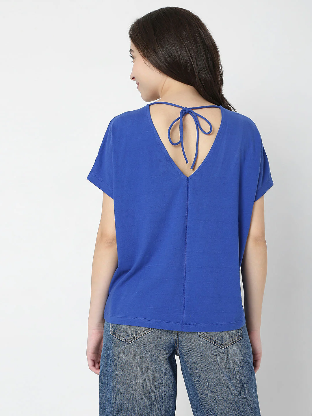 Blue Drop Shoulder T-Shirt - Image 4