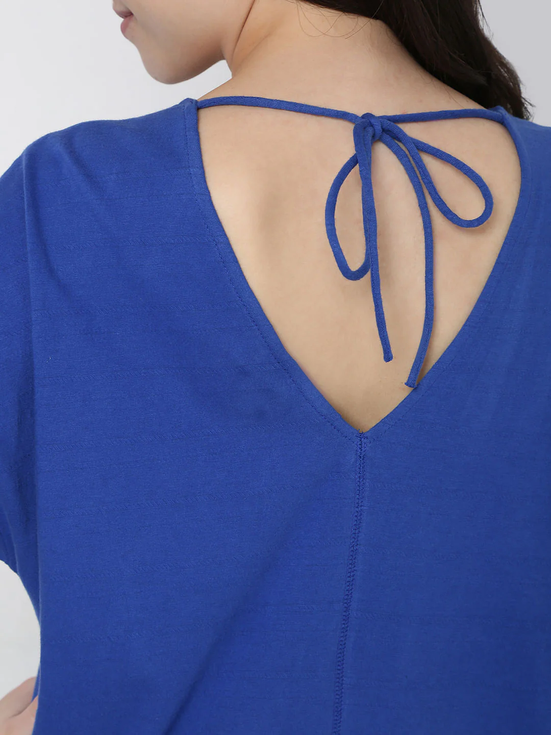 Blue Drop Shoulder T-Shirt - Image 7