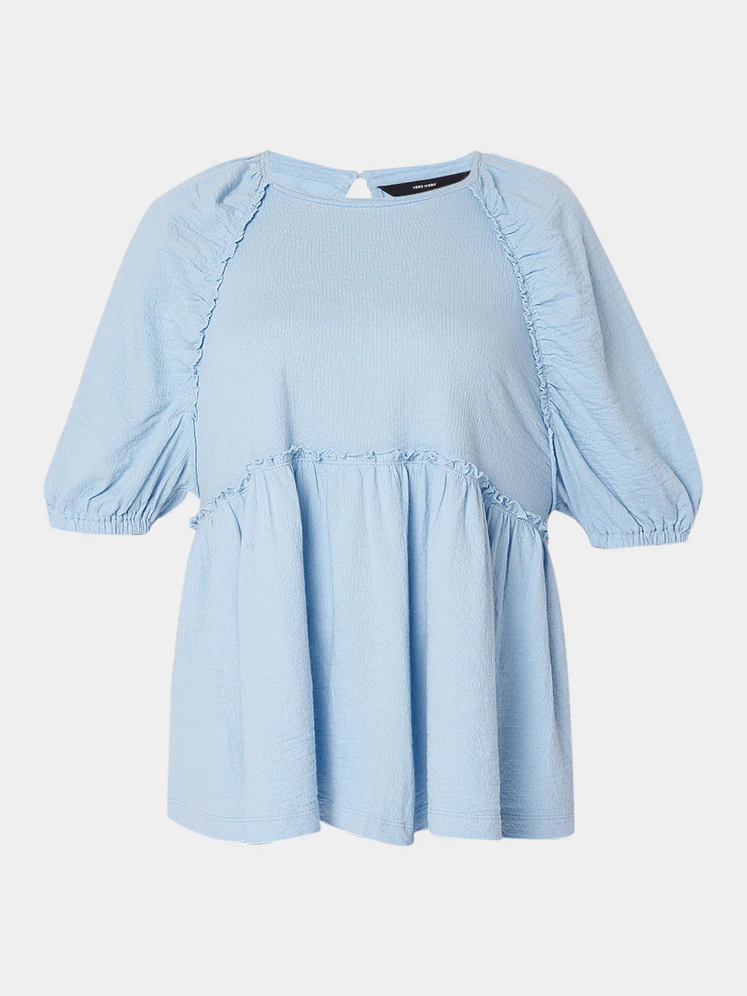 Blue Textured Top - Image 7