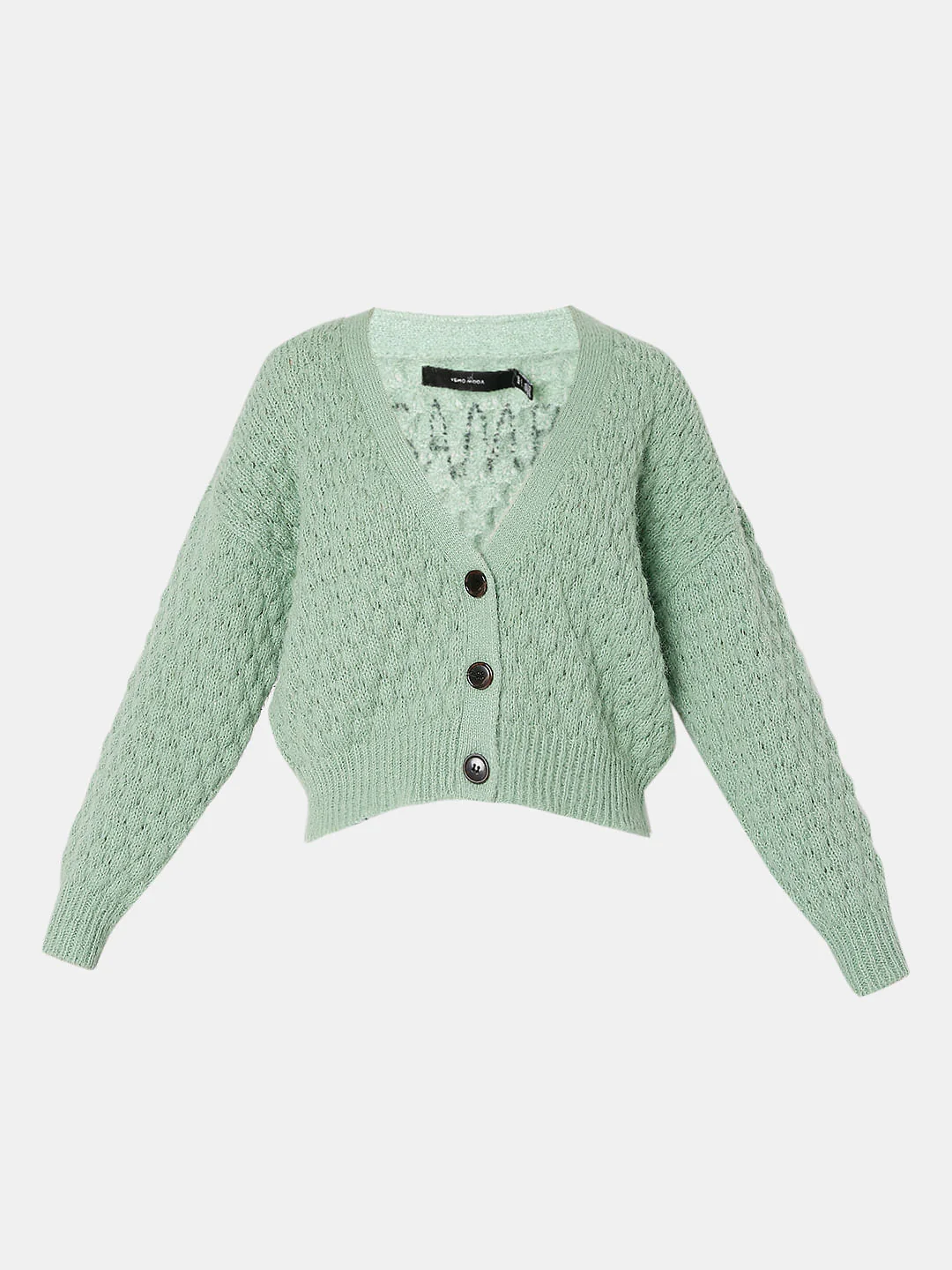 Green Drop Shoulder Cardigan - Image 7