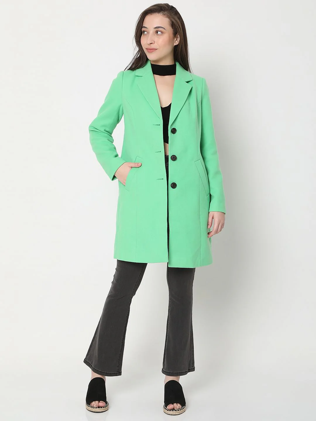 Green Long Coat - Image 5