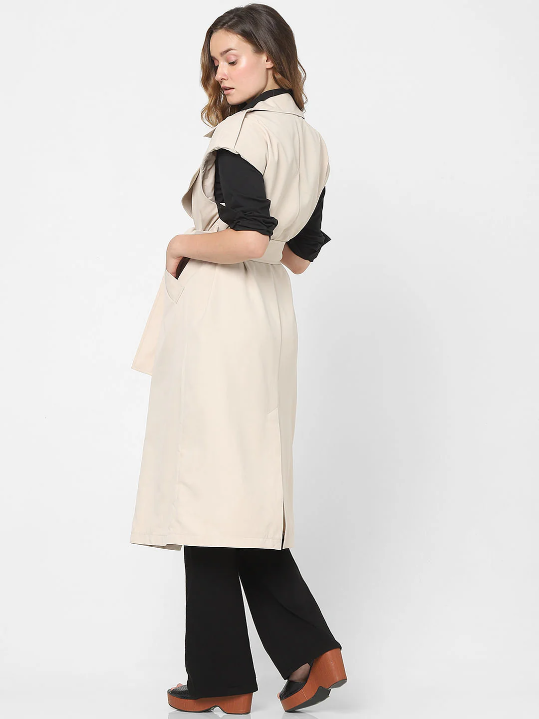 Beige Trench Coat - Image 5