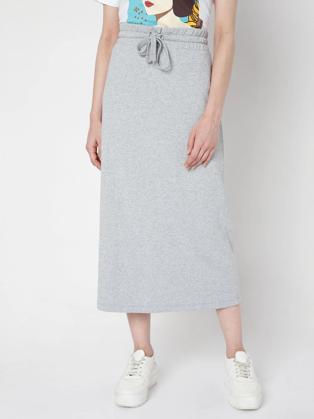 Grey Midi Co-Ord Skirt - Image 2