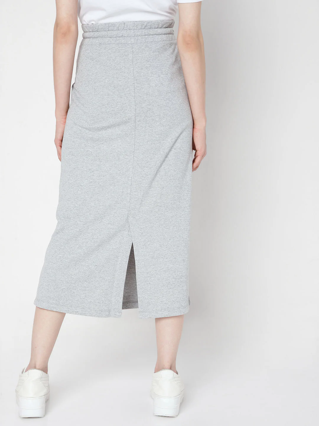 Grey Midi Co-Ord Skirt - Image 4