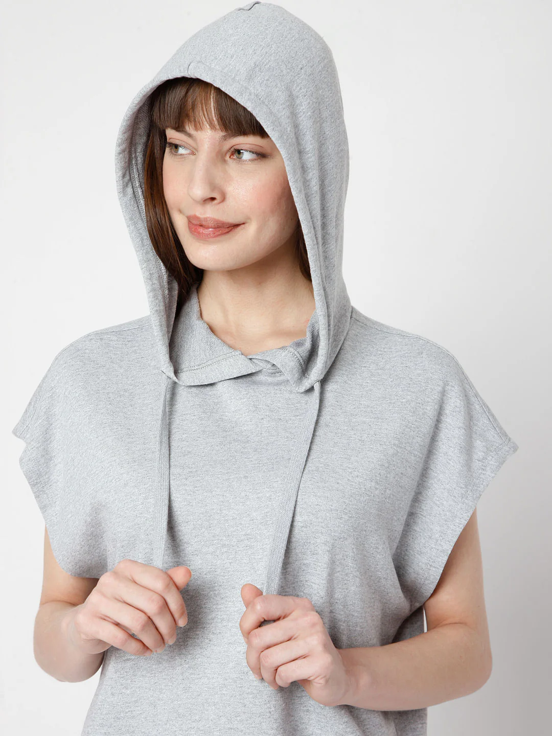 Grey Hooded Co-Ord Sweatshirt - Image 6