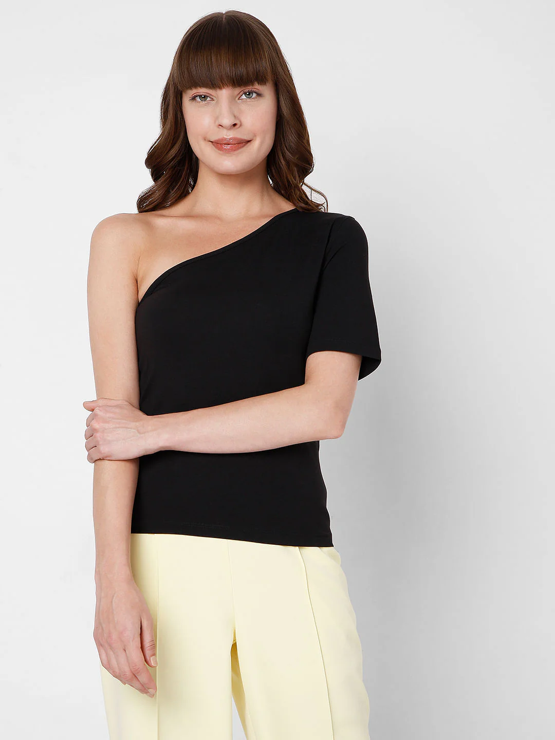 Black One Shoulder Top - Image 2