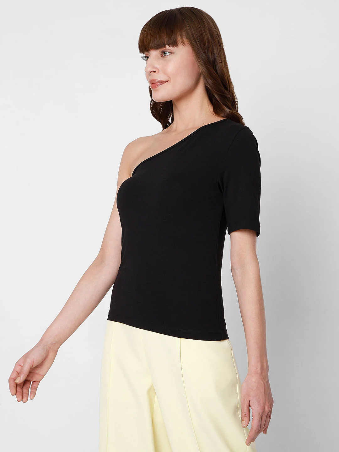 Black One Shoulder Top - Image 3