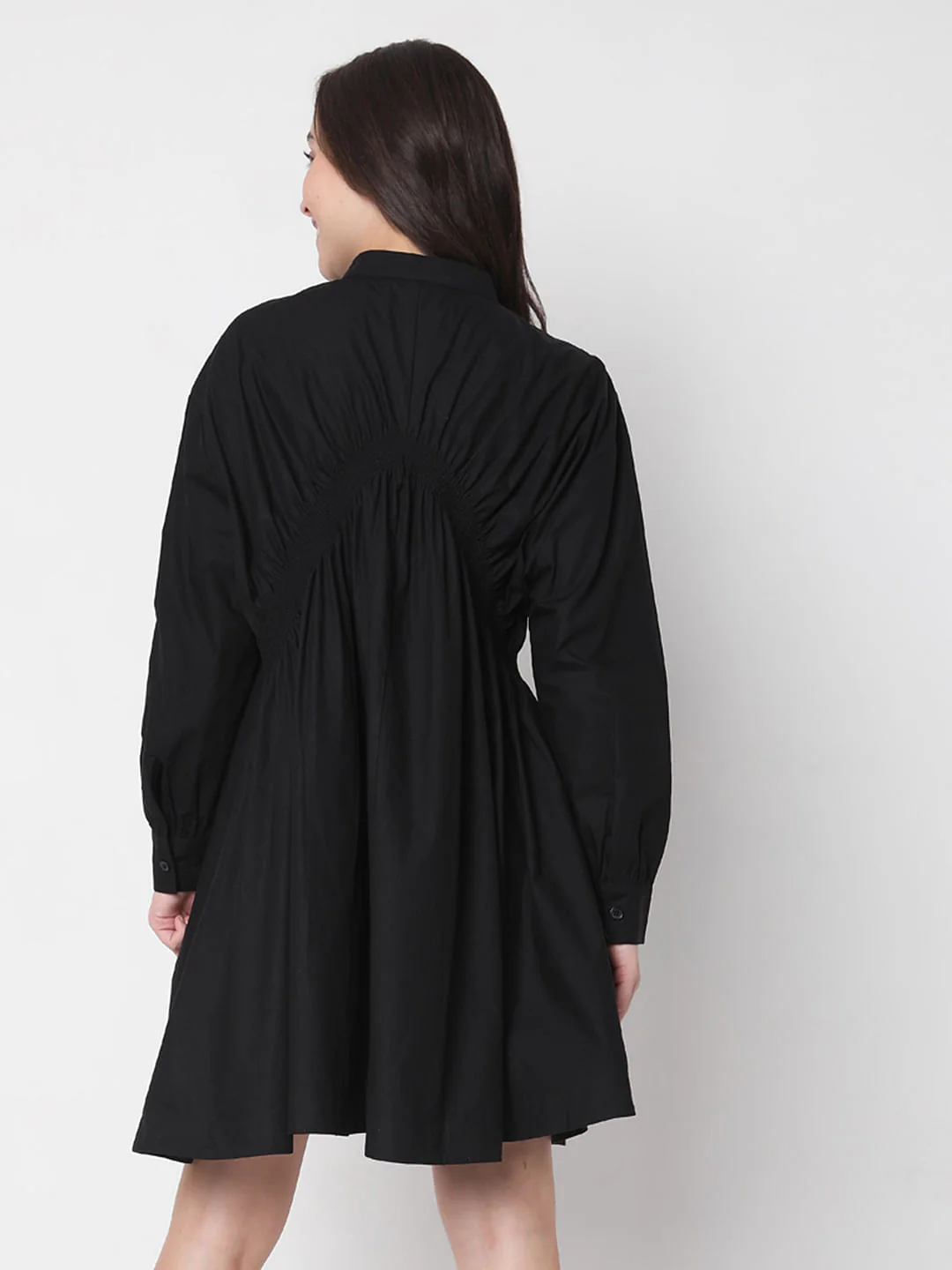 Black Button Down Dress - Image 4