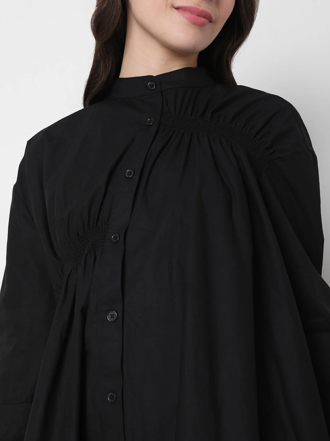 Black Button Down Dress - Image 6