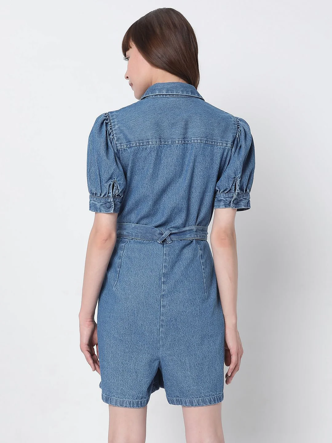 Blue Denim Playsuit - Image 4