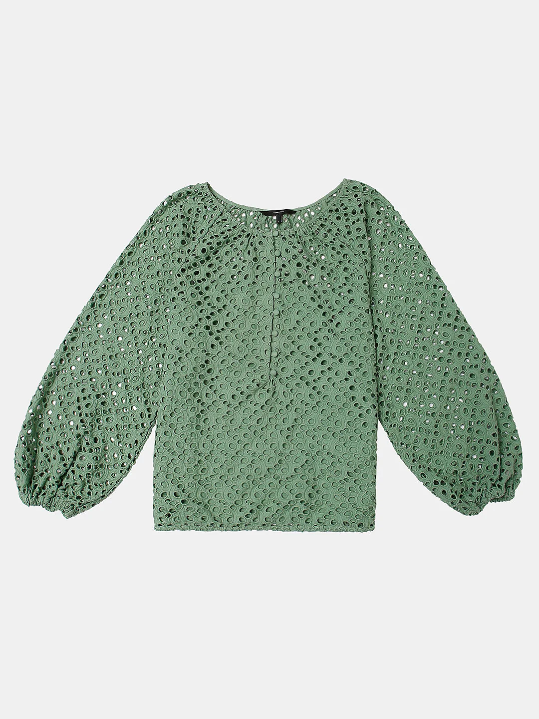 Green Schiffli Top - Image 7